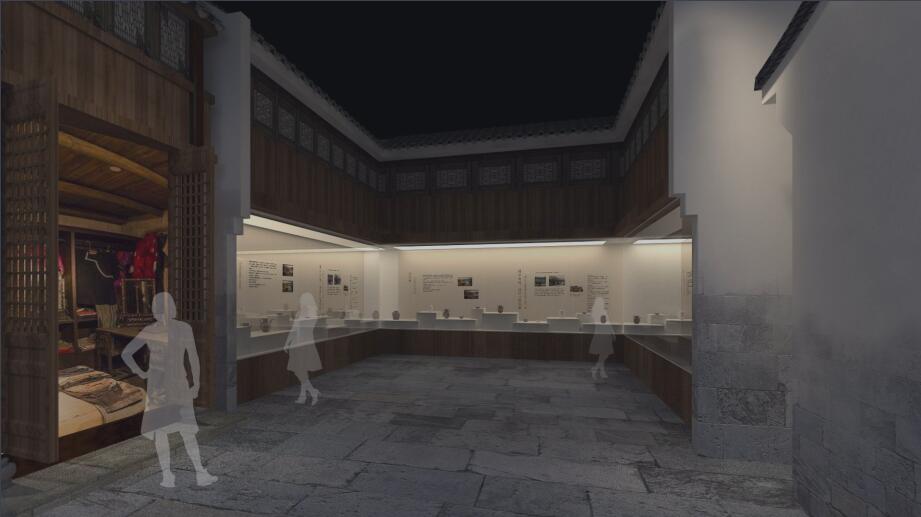 上?？h700年數字博物館設計效果圖-第二展廳